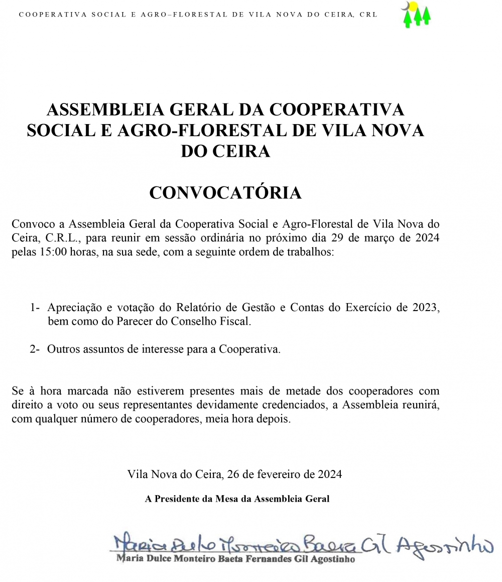 Assembleia Geral - Convocatória 29.MAR.2024 - www.coopvnc.pt